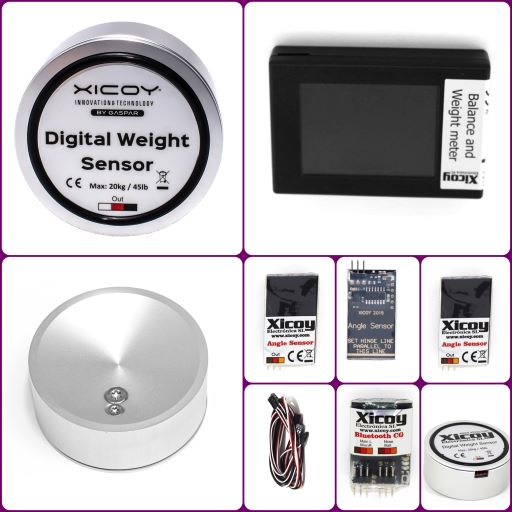 Medidor digital de peso, equilibrio y ángulos Bluetooth PRO 40 k